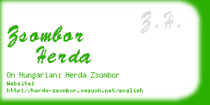 zsombor herda business card